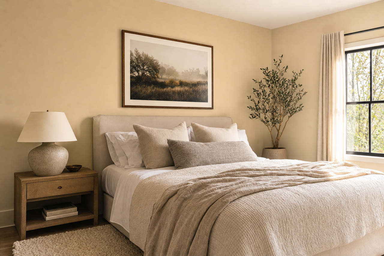Lace by Benjamin Moore on interiors