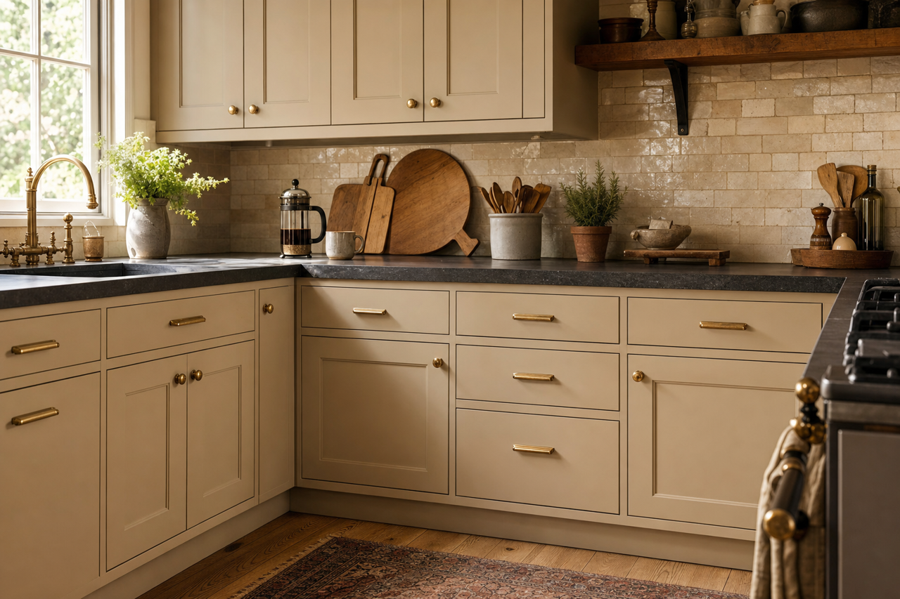 Gallery by Benjamin Moore on cabinets