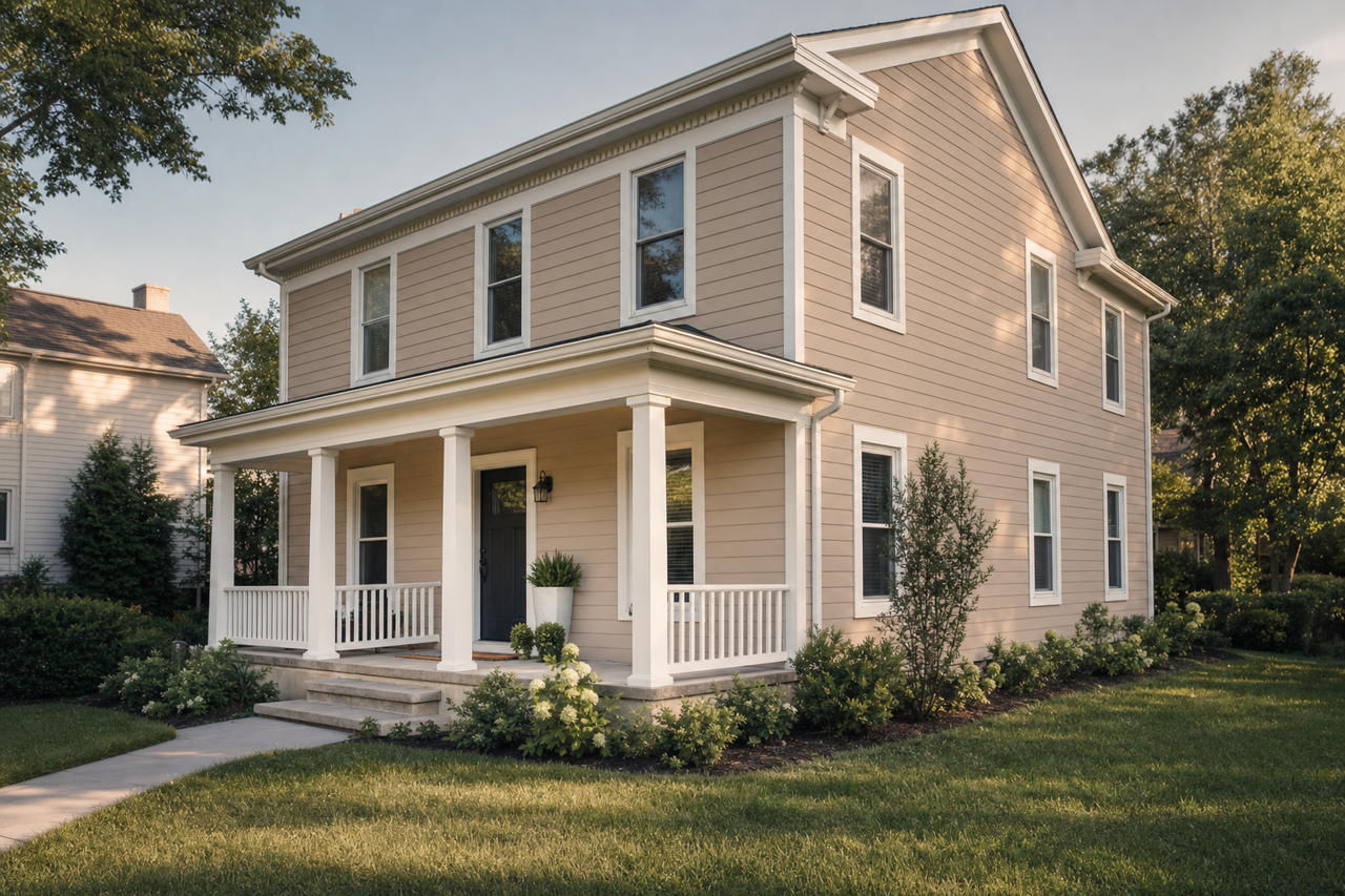 Quietude by Benjamin Moore on exterior