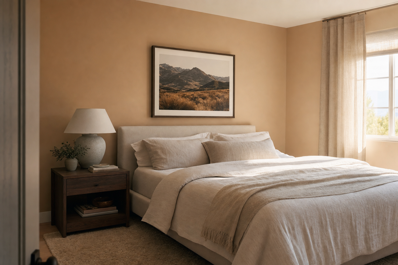 Quietude by Benjamin Moore on interiors