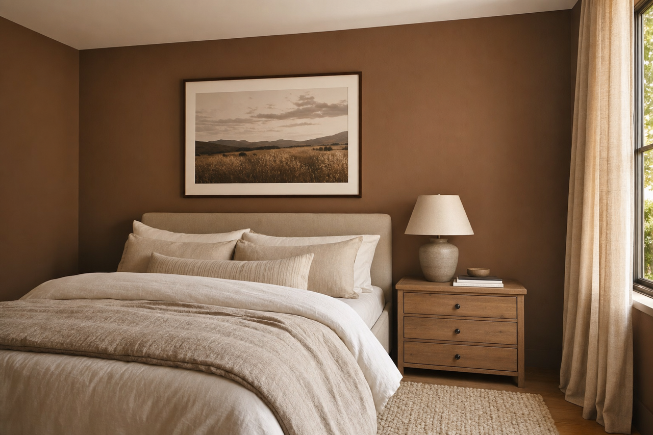 Brownstone by Benjamin Moore on interiors