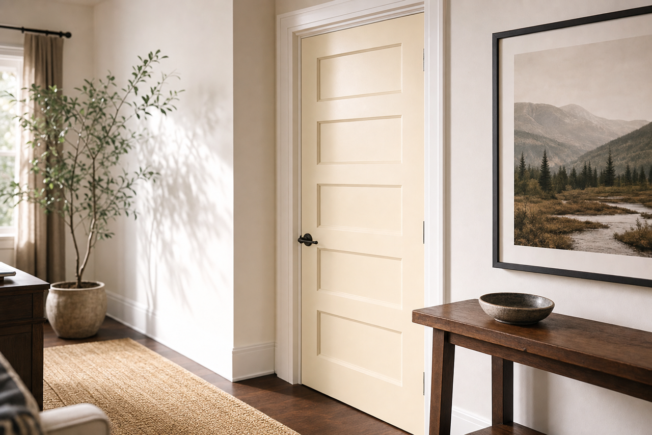 Stoneware by Benjamin Moore on interior-doors