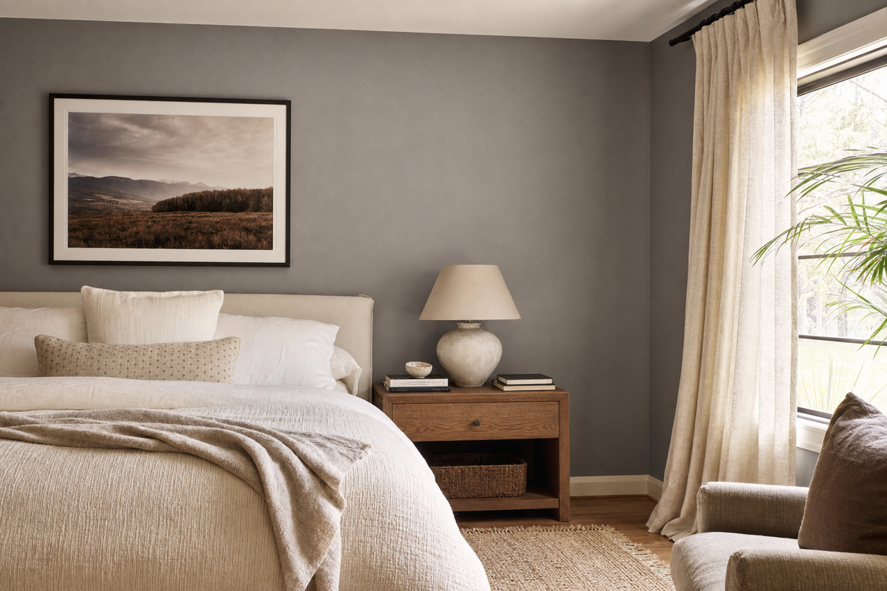 Wool by Benjamin Moore on interiors