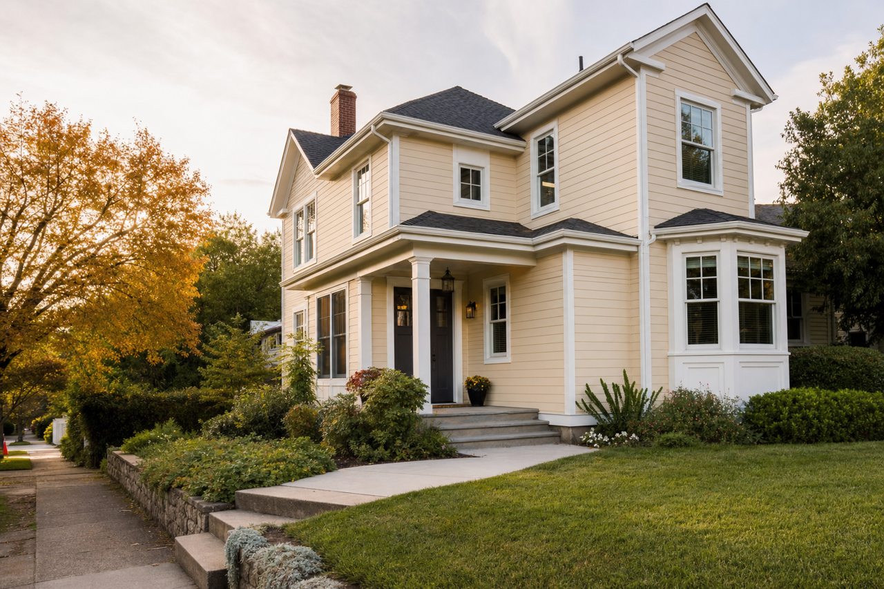 Dulce by Benjamin Moore on exterior