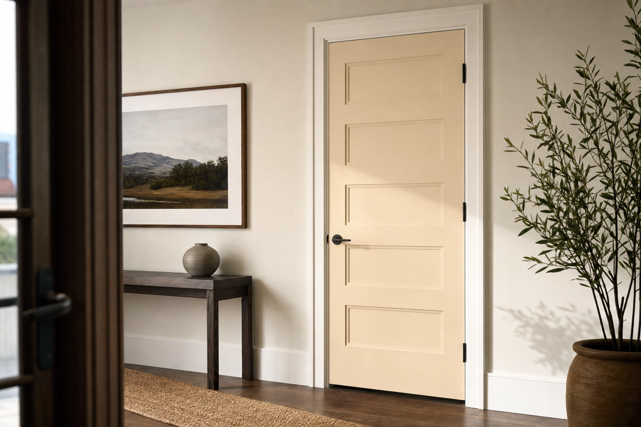 Dulce by Benjamin Moore on interior-doors