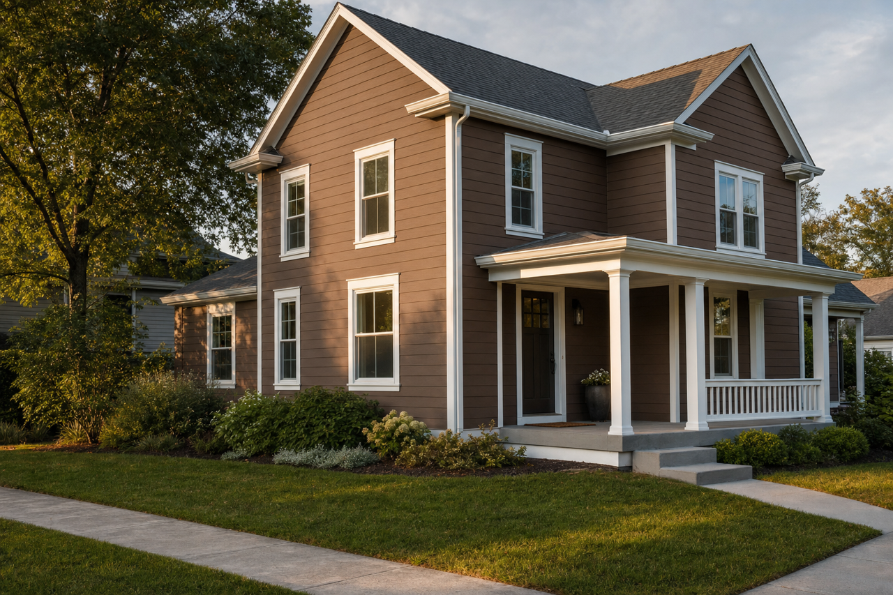 Dark by Benjamin Moore on exterior