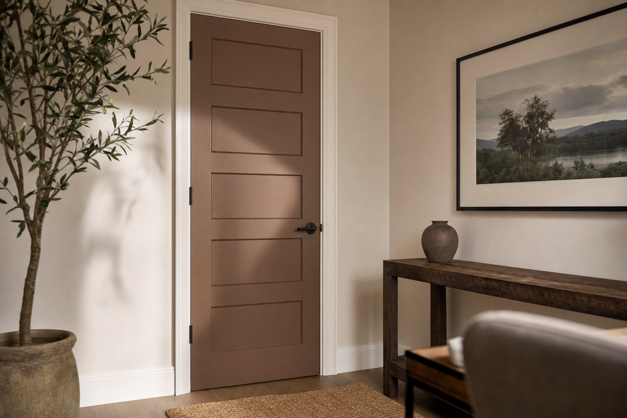 Dark by Benjamin Moore on interior-doors