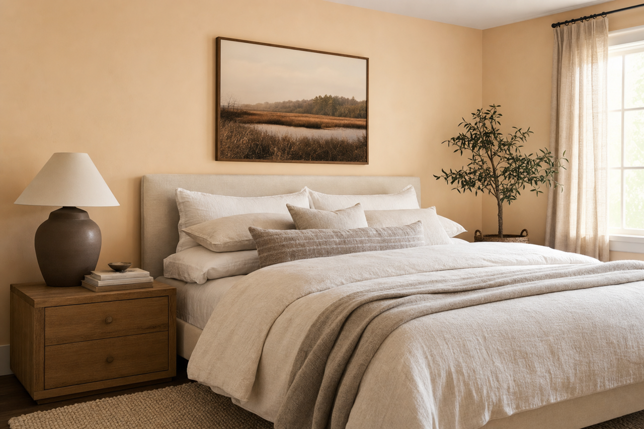 Bare by Benjamin Moore on interiors