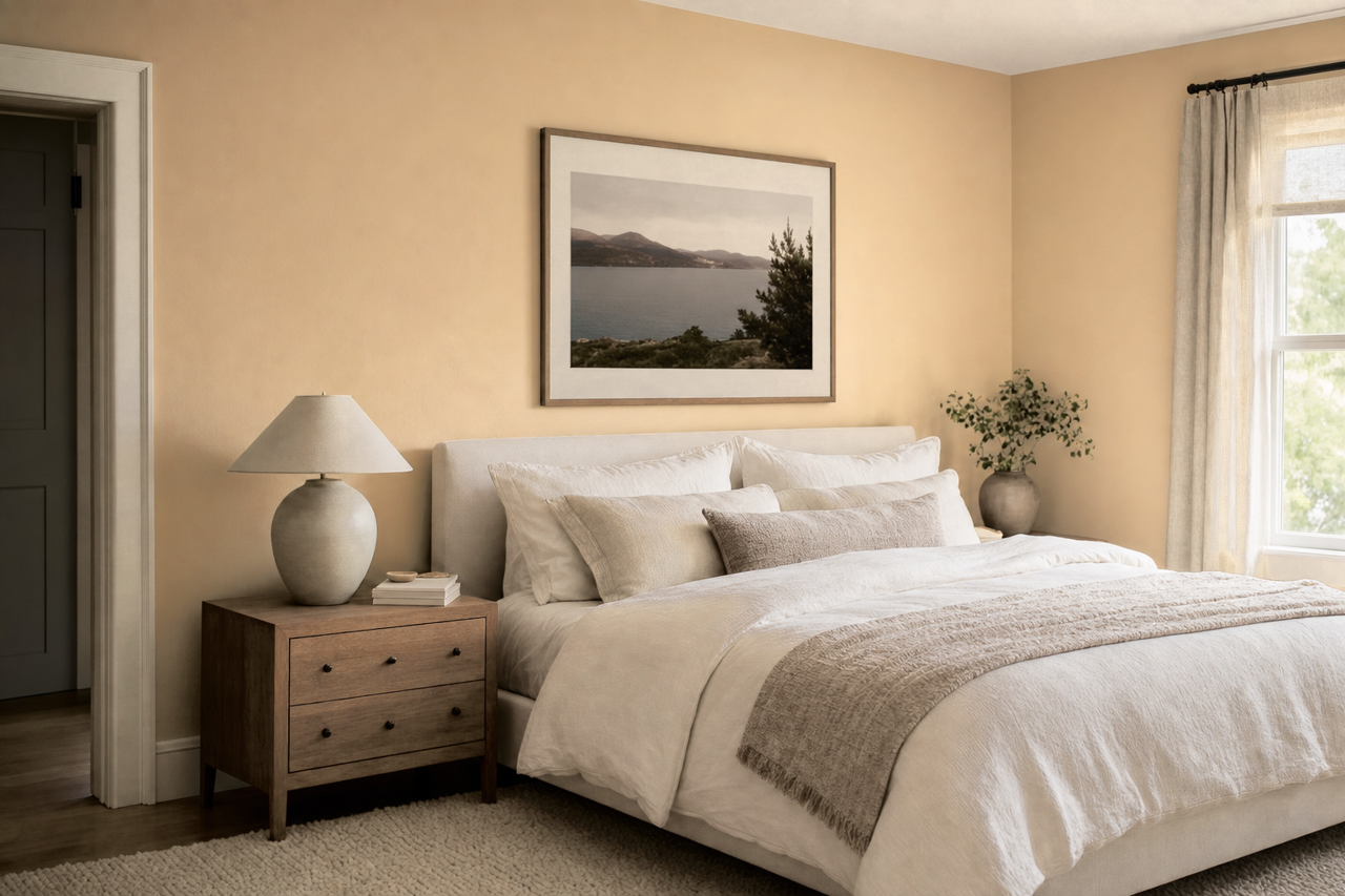 Warm by Benjamin Moore on interiors