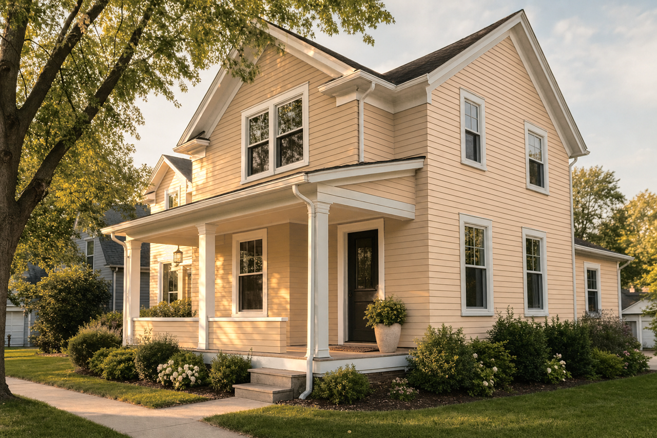 Camel by Benjamin Moore on exterior