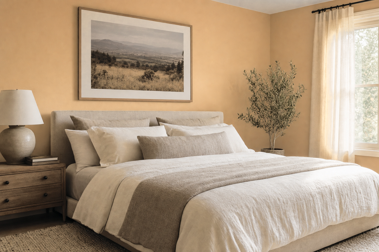 Camel by Benjamin Moore on interiors