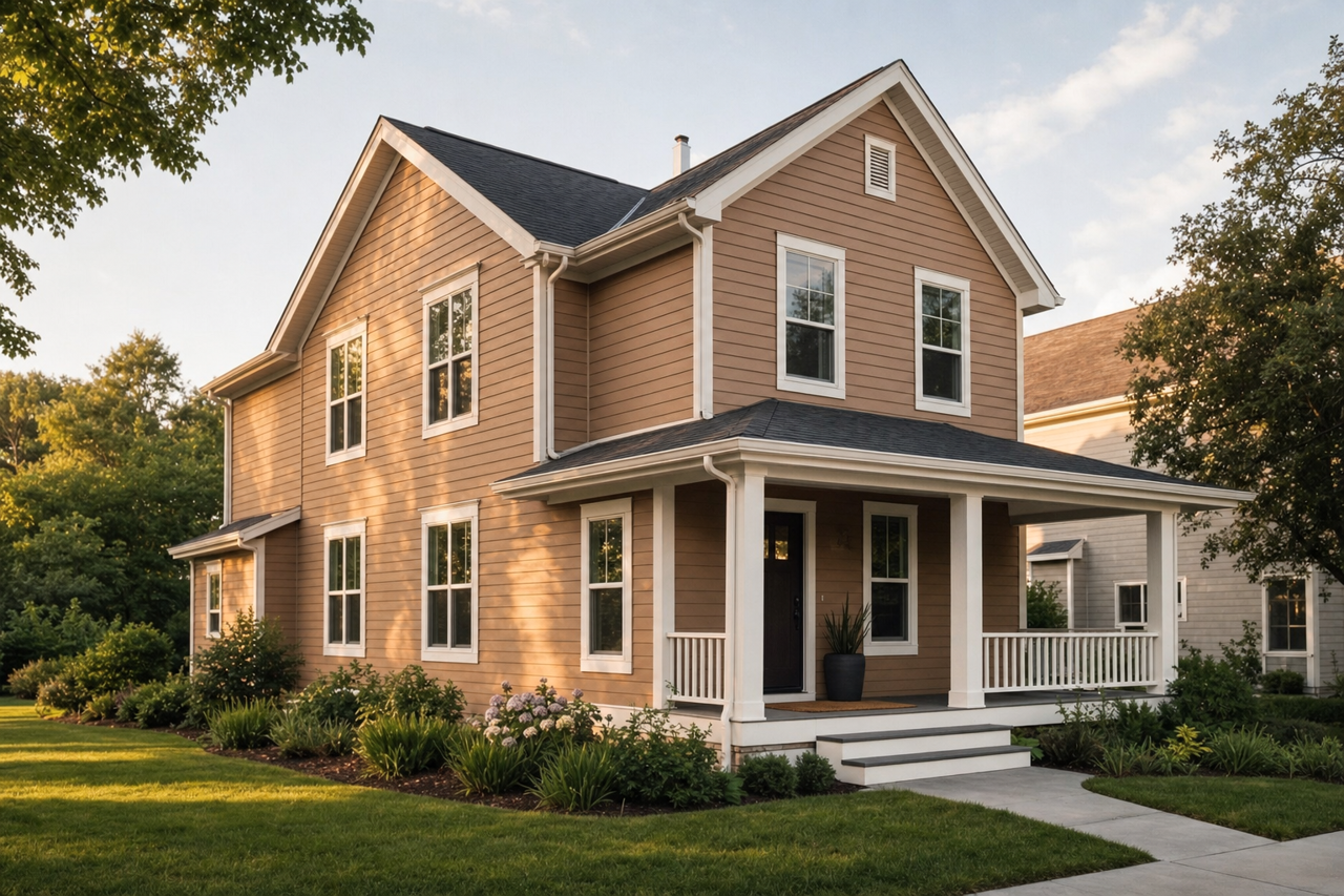 Café by Benjamin Moore on exterior