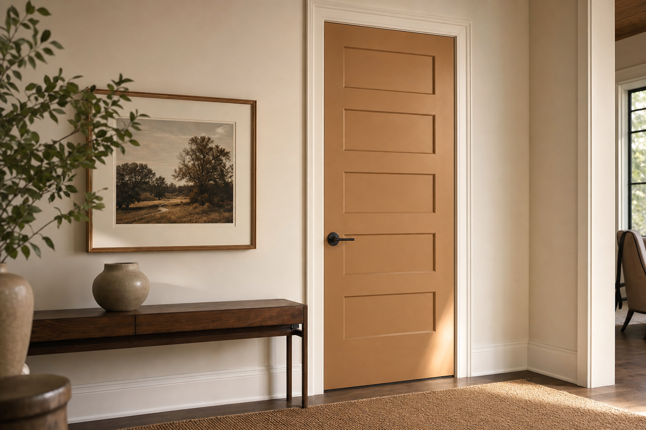 Café by Benjamin Moore on interior-doors