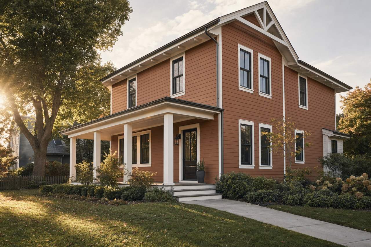 Cattail by Benjamin Moore on exterior