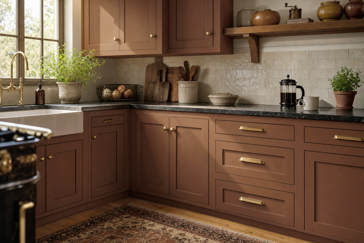 Riding by Benjamin Moore on cabinets