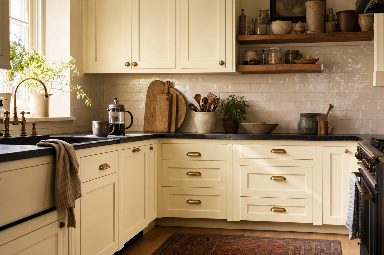 Crisp by Benjamin Moore on cabinets
