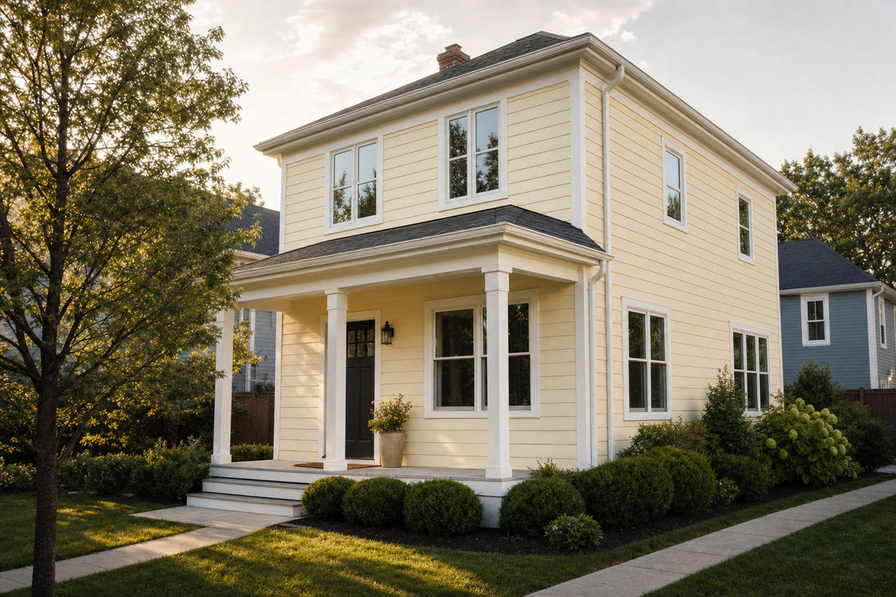 Crisp by Benjamin Moore on exterior