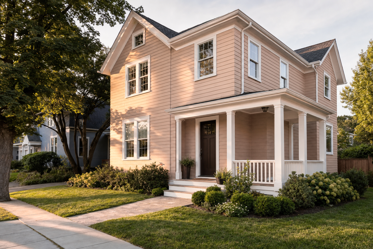 Dark by Benjamin Moore on exterior