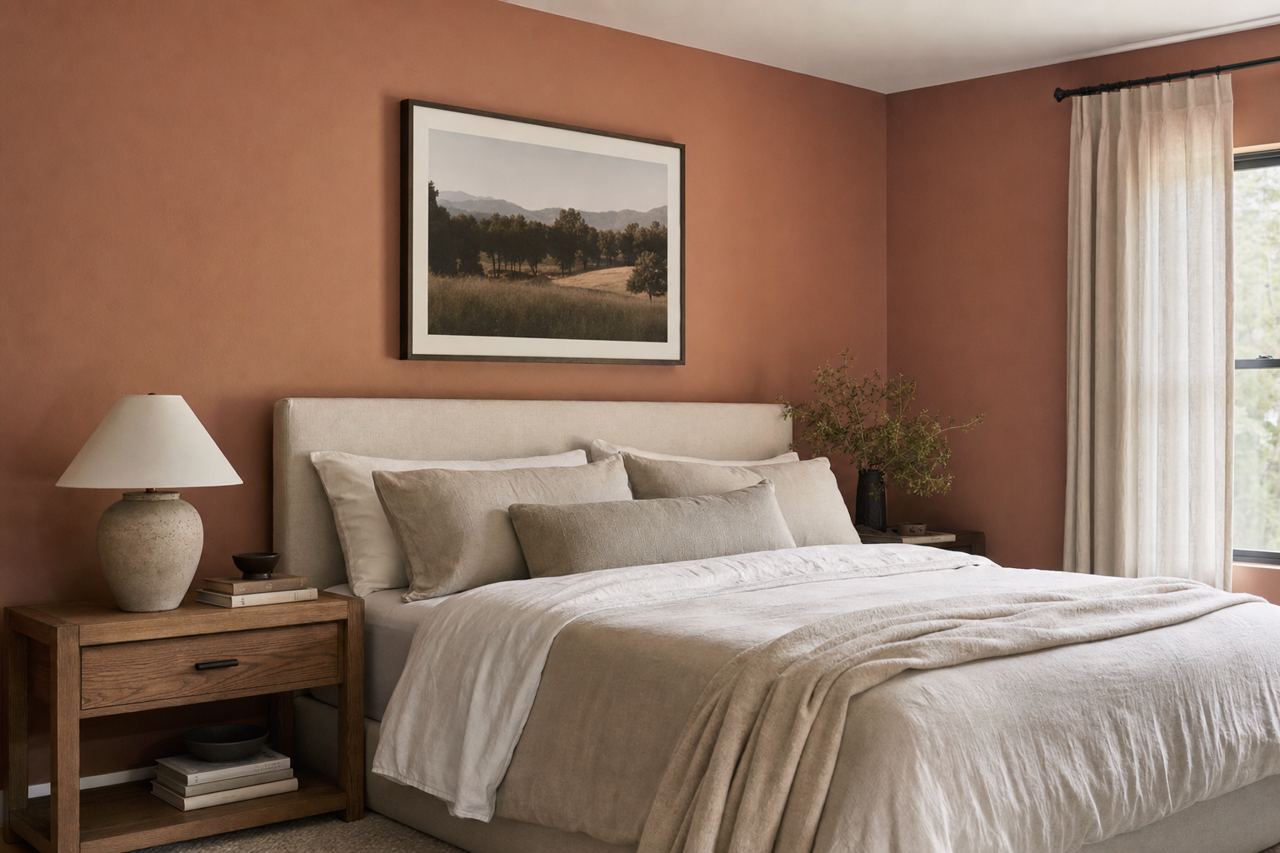 Amaretto by Benjamin Moore on interiors