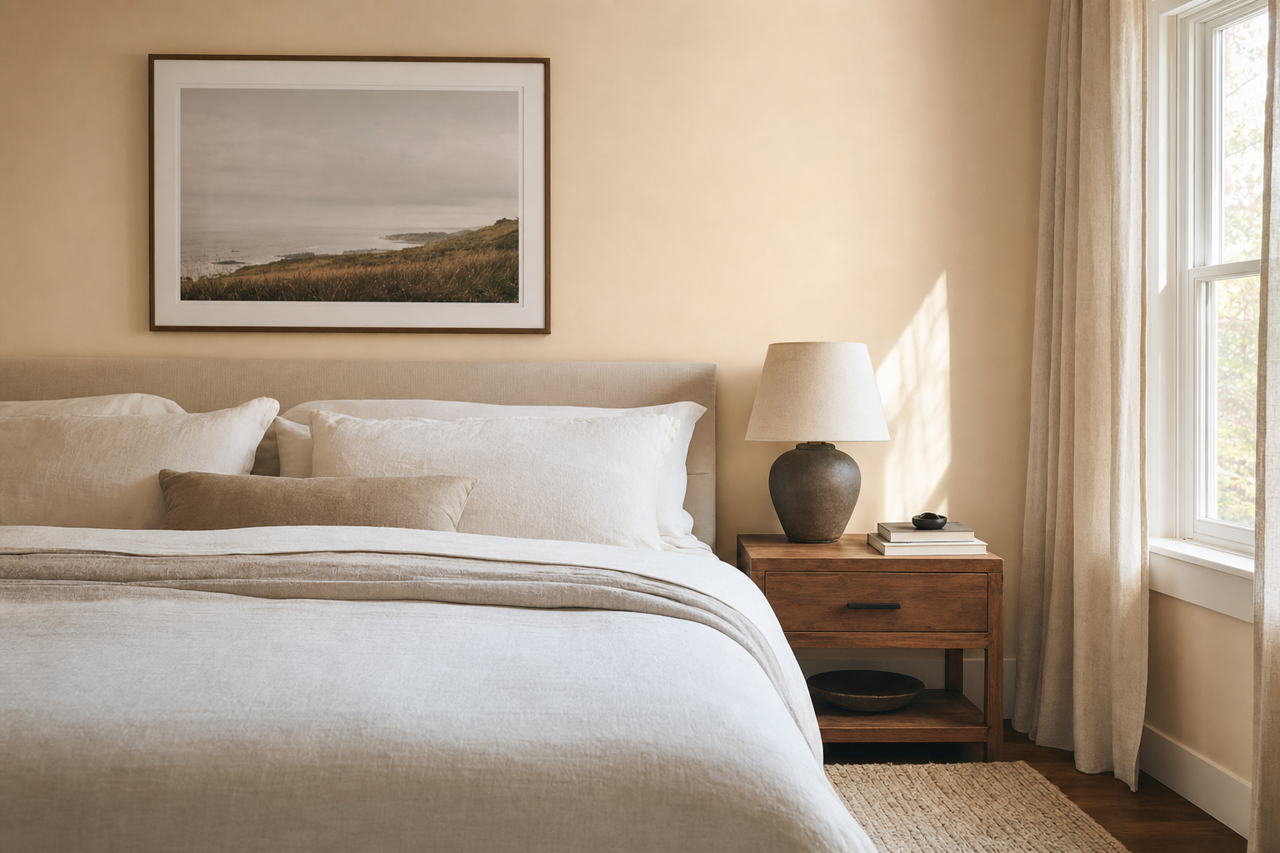French by Benjamin Moore on interiors
