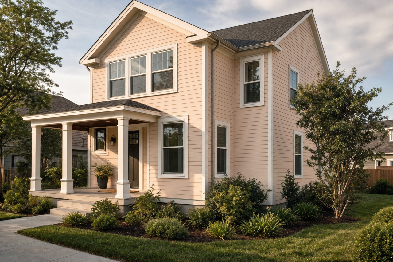 Pinky by Benjamin Moore on exterior