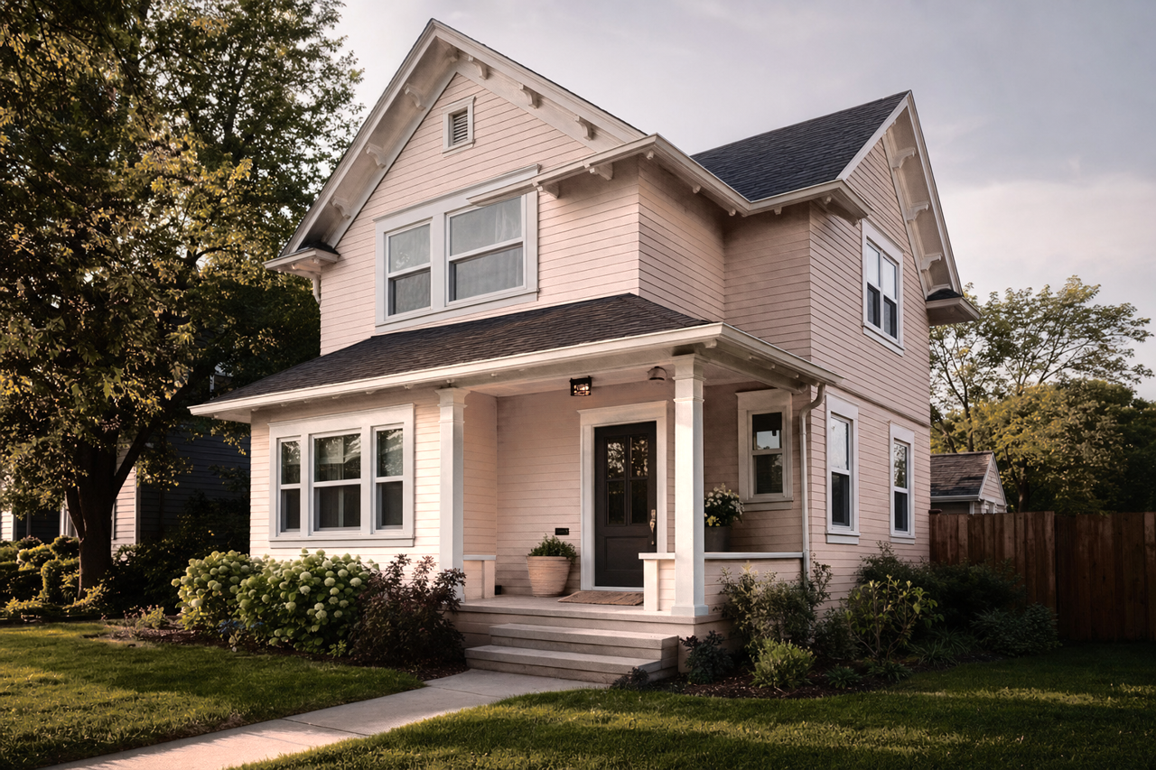 Cashmere by Benjamin Moore on exterior