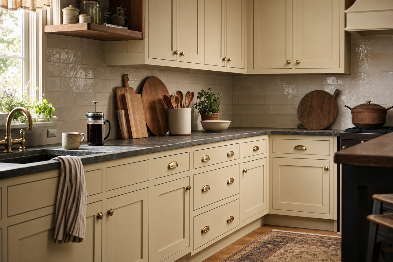 Penthouse by Benjamin Moore on cabinets