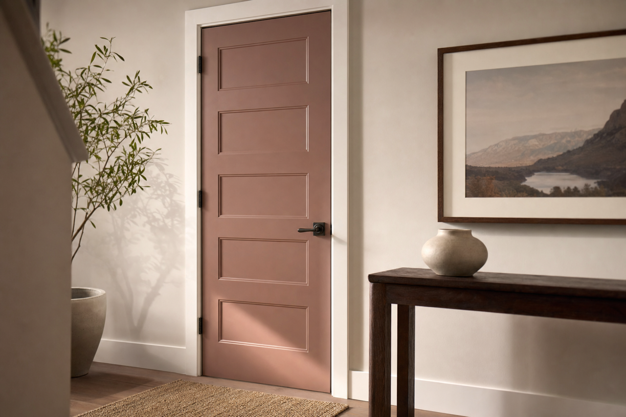Riverbank by Benjamin Moore on interior-doors