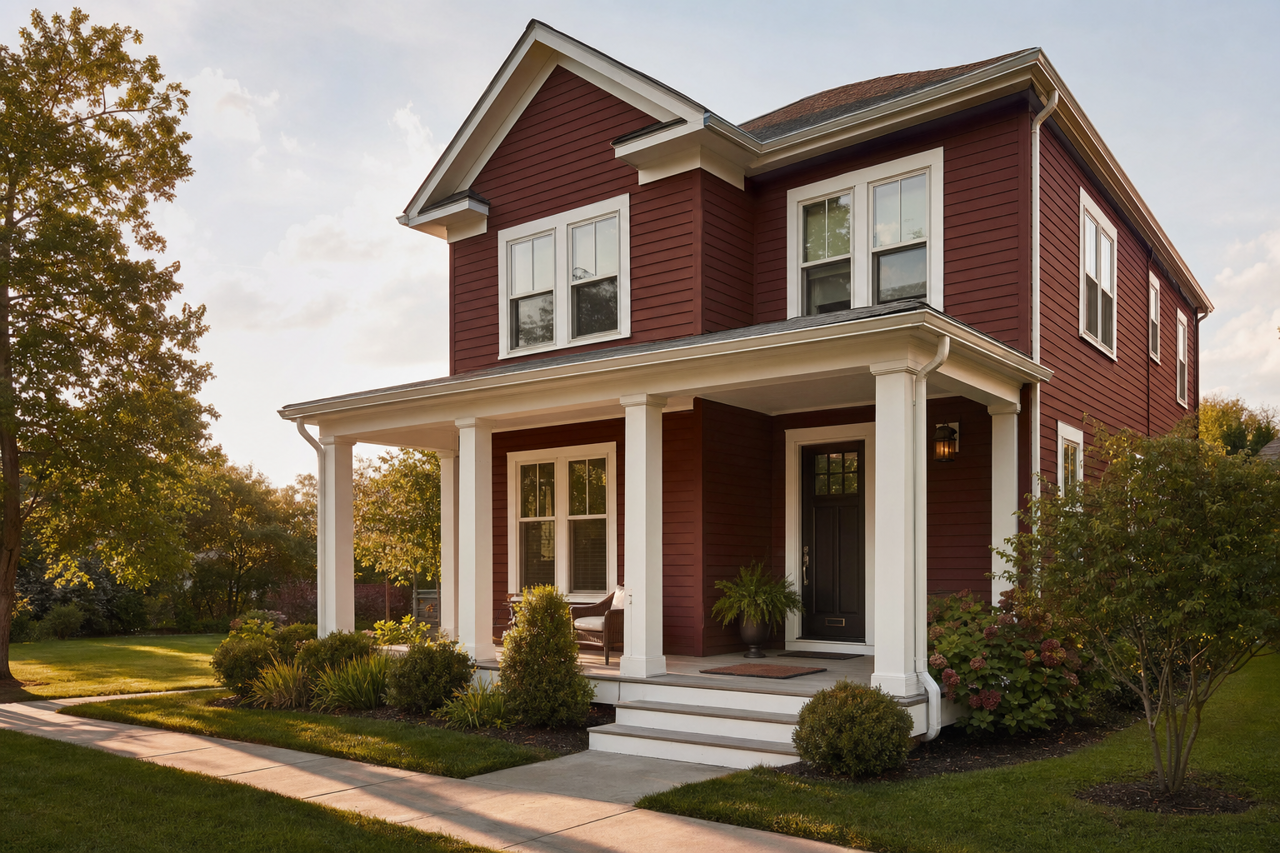 Terrazzo by Benjamin Moore on exterior