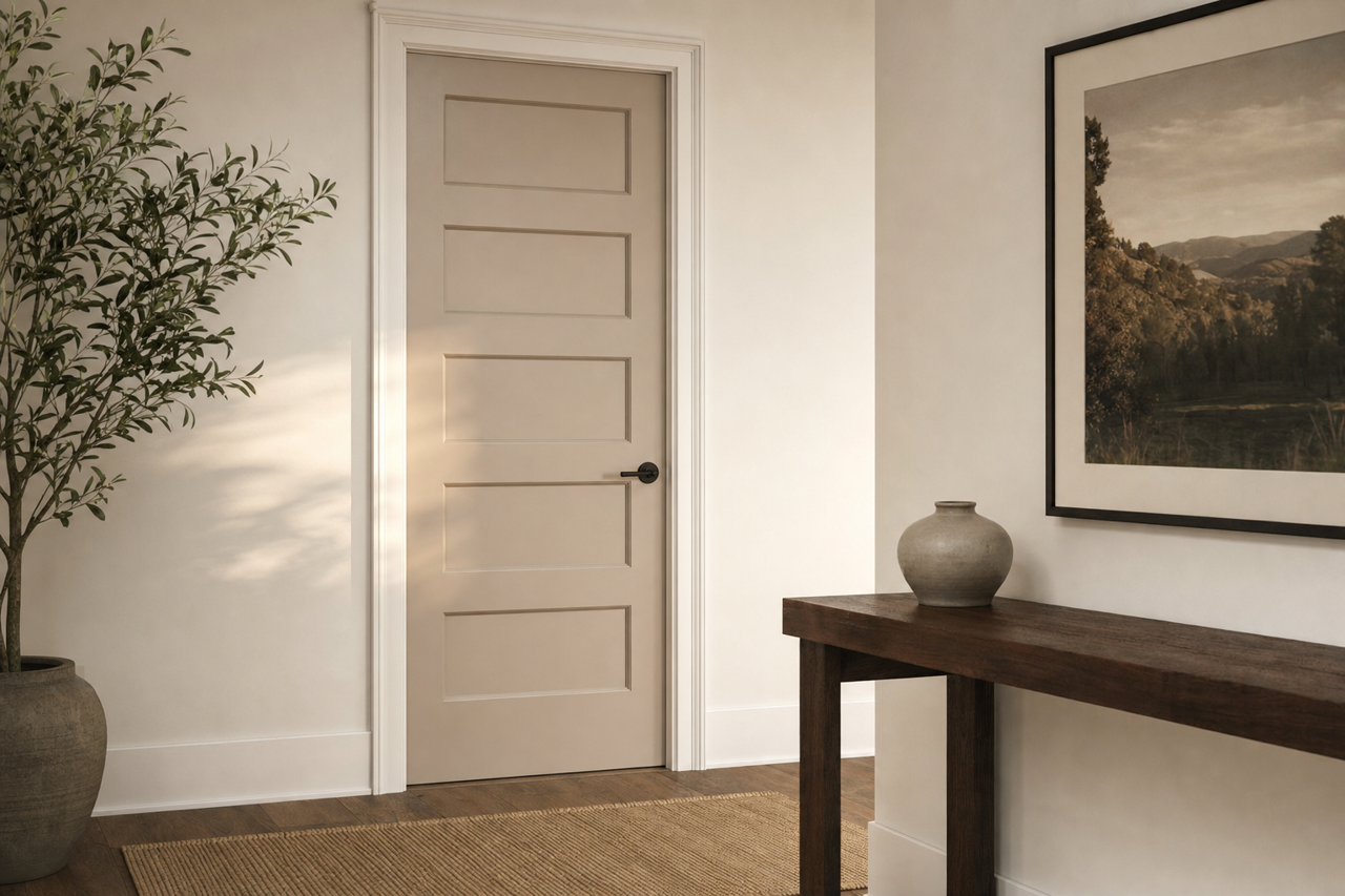 Evening by Benjamin Moore on interior-doors