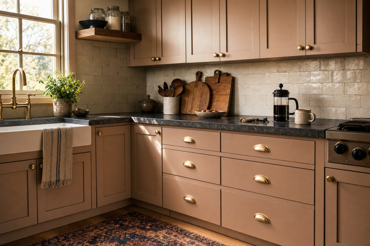 Studio by Benjamin Moore on cabinets