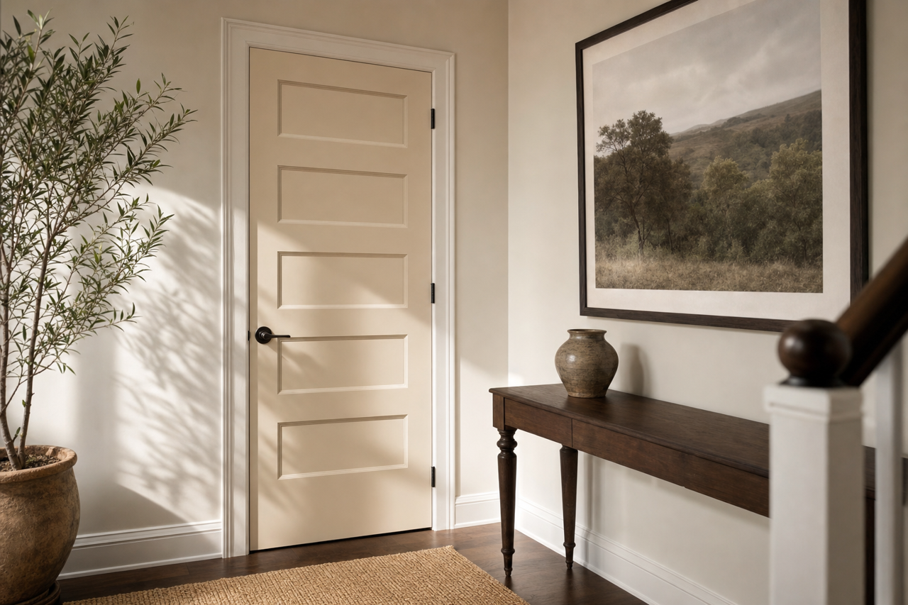 Strand by Benjamin Moore on interior-doors