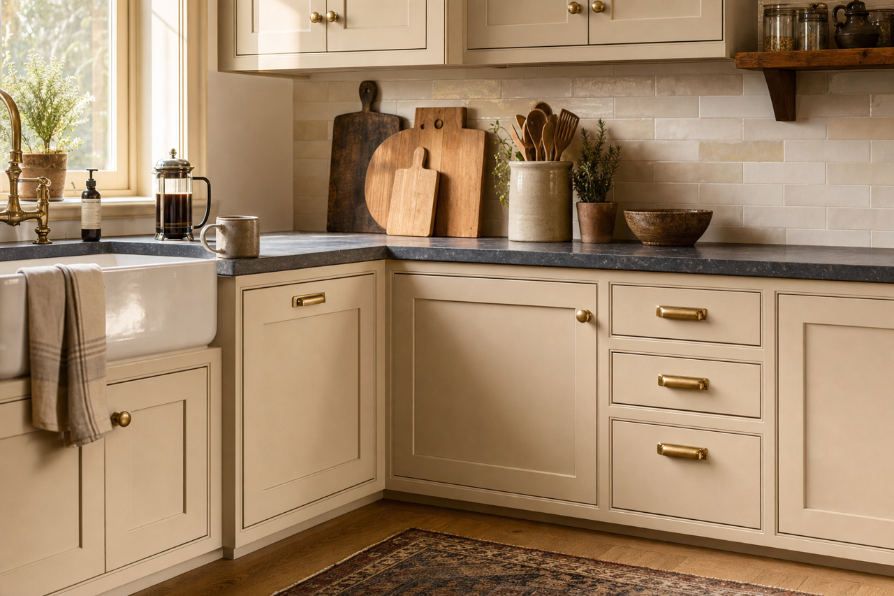 Rocking by Benjamin Moore on cabinets