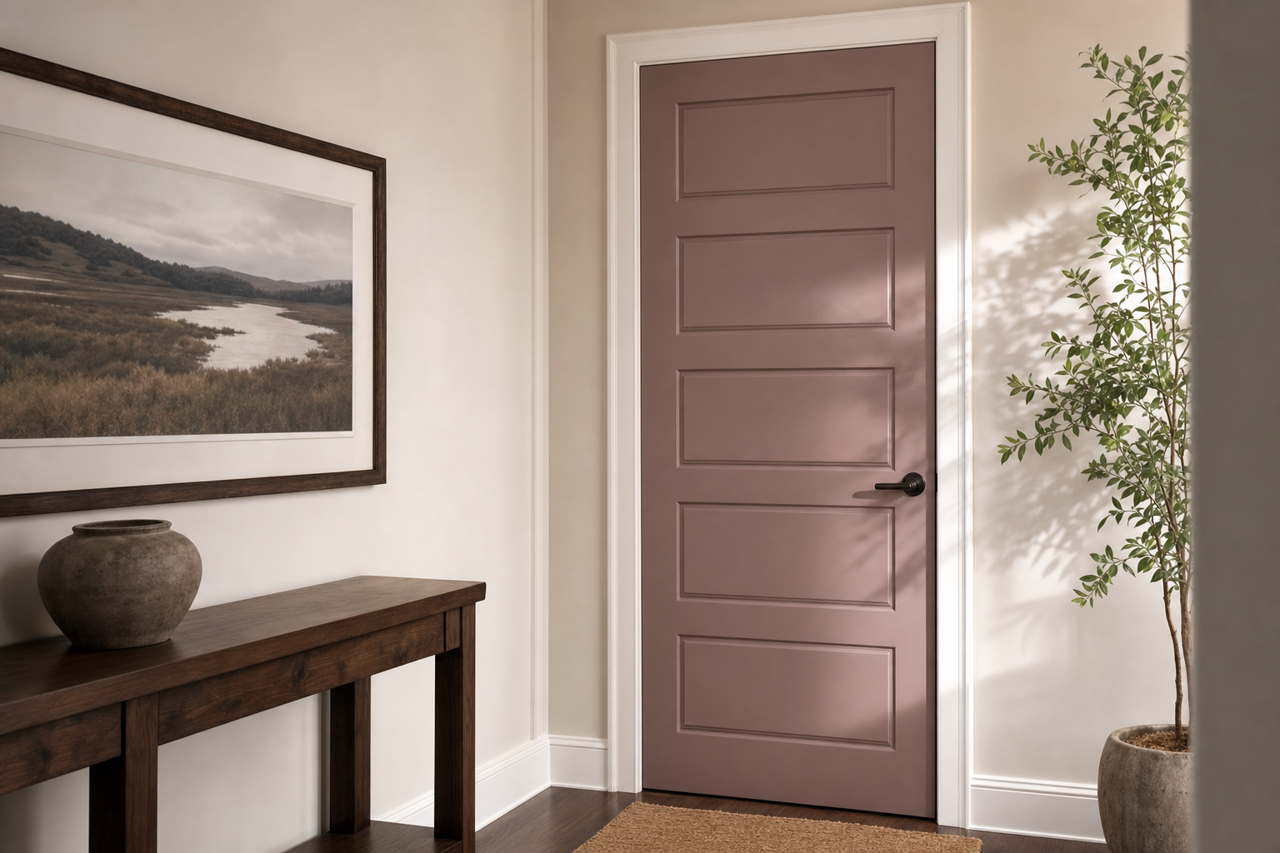 Quietly by Benjamin Moore on interior-doors