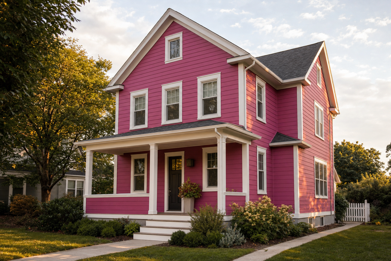 Berry by Benjamin Moore on exterior
