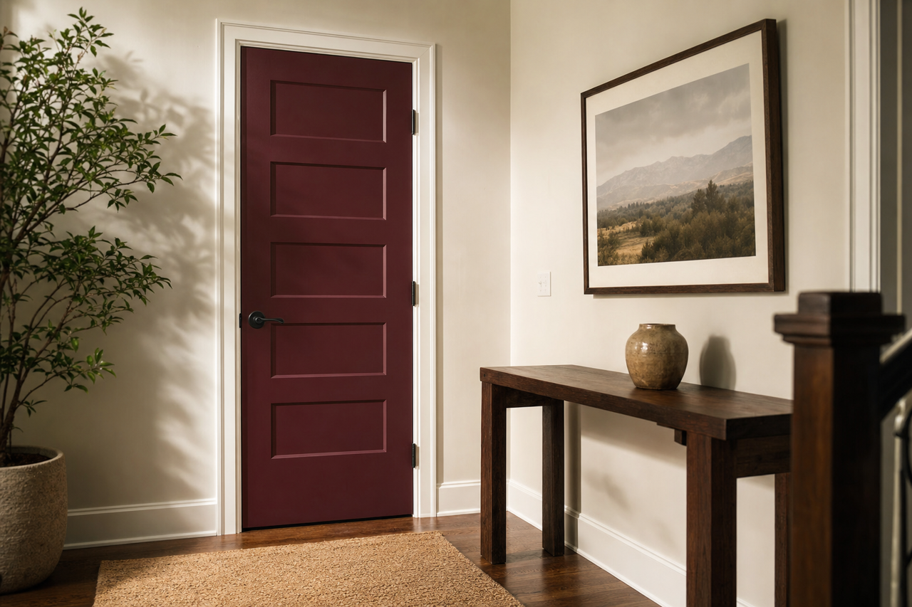 Bewitched by Benjamin Moore on interior-doors