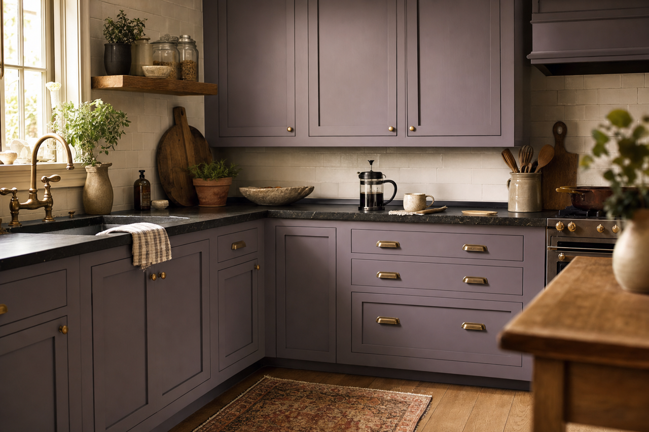 Wild by Benjamin Moore on cabinets