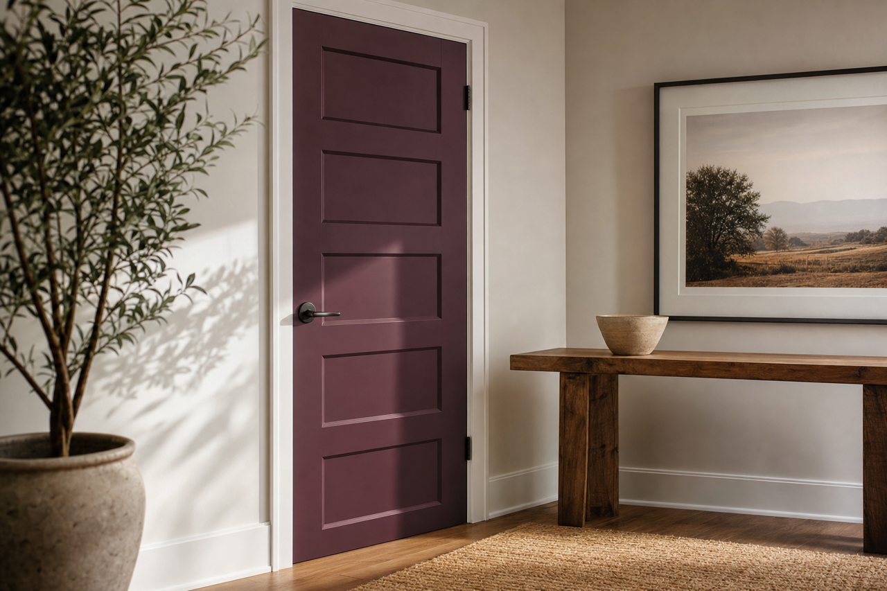 Velvet by Benjamin Moore on interior-doors