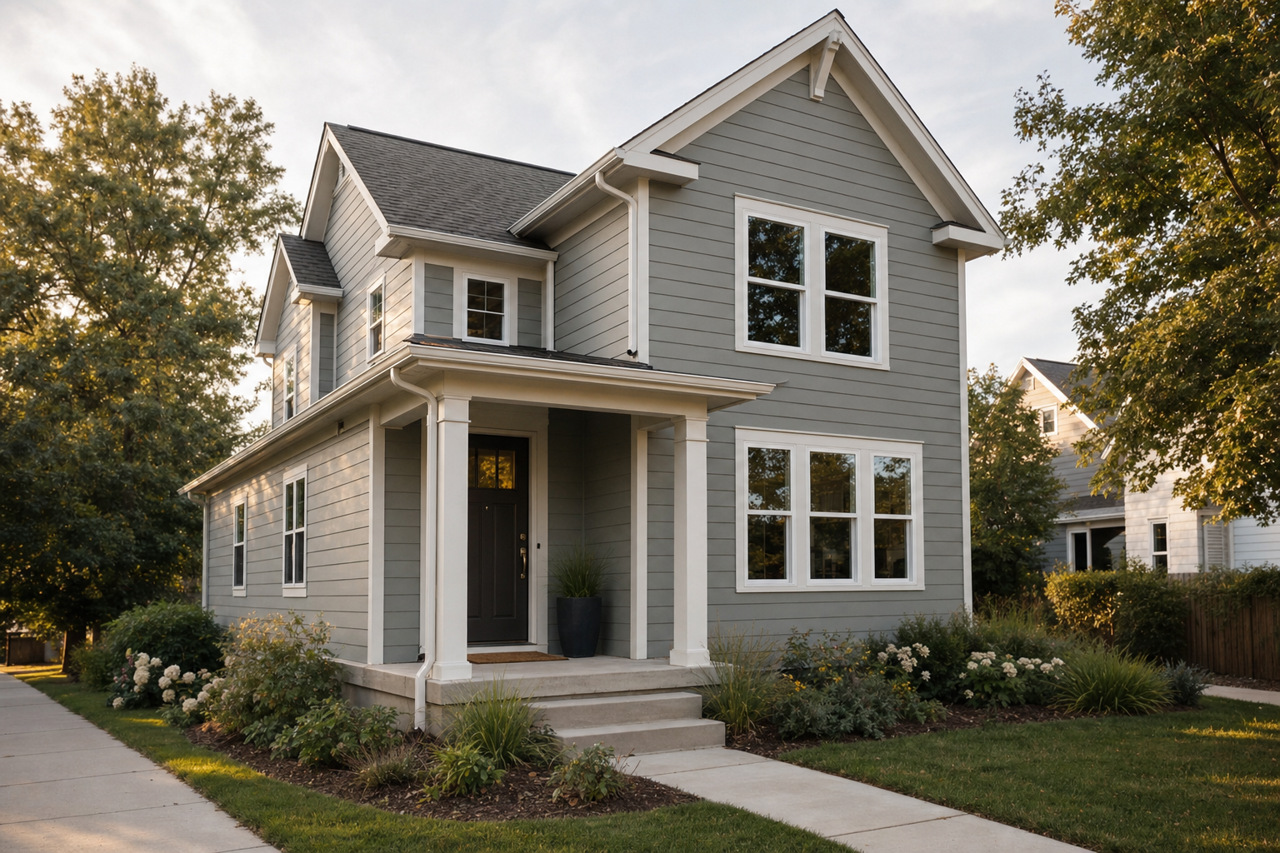Rainstorm by Benjamin Moore on exterior