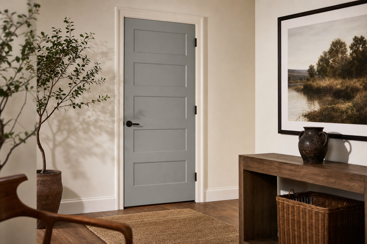 Rainstorm by Benjamin Moore on interior-doors