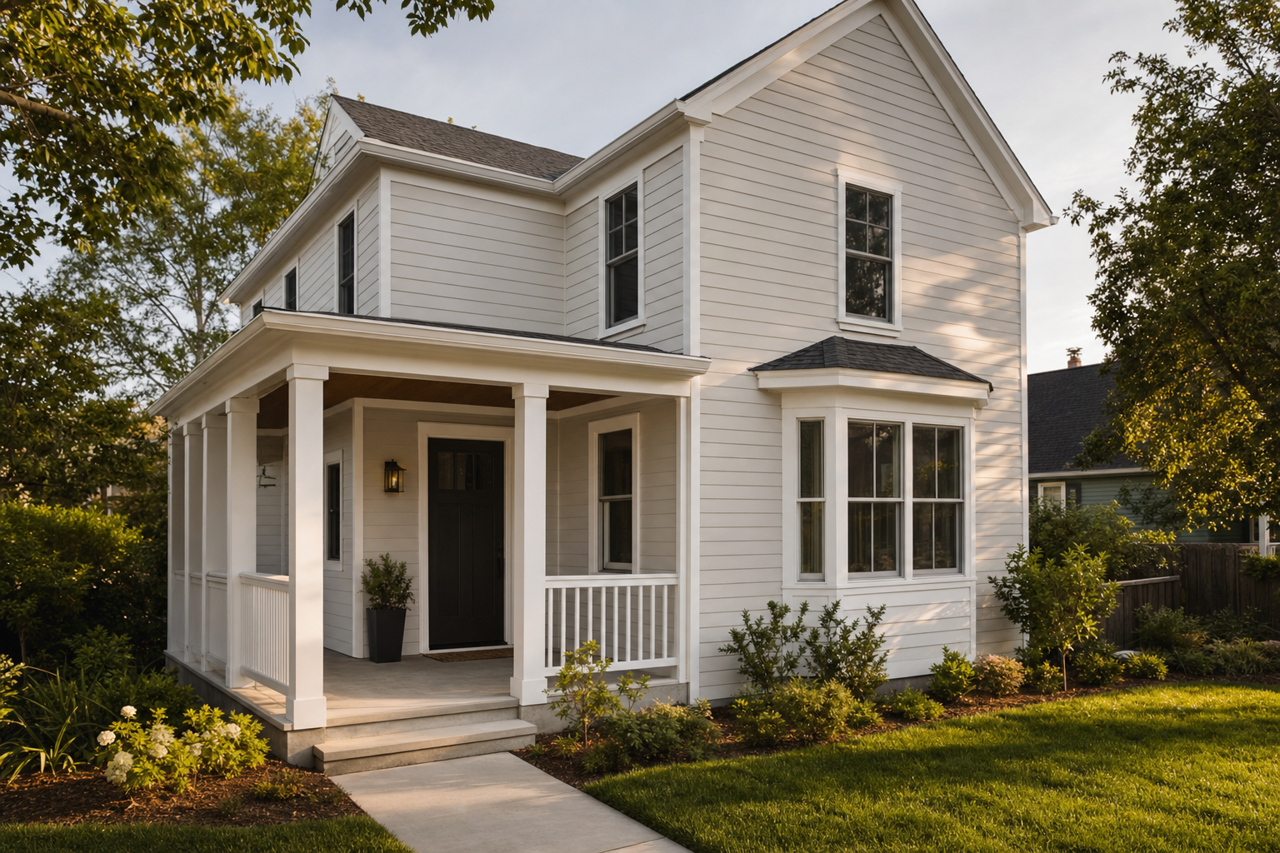 Whisper by Benjamin Moore on exterior