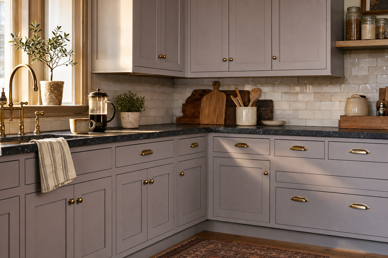 Evening by Benjamin Moore on cabinets
