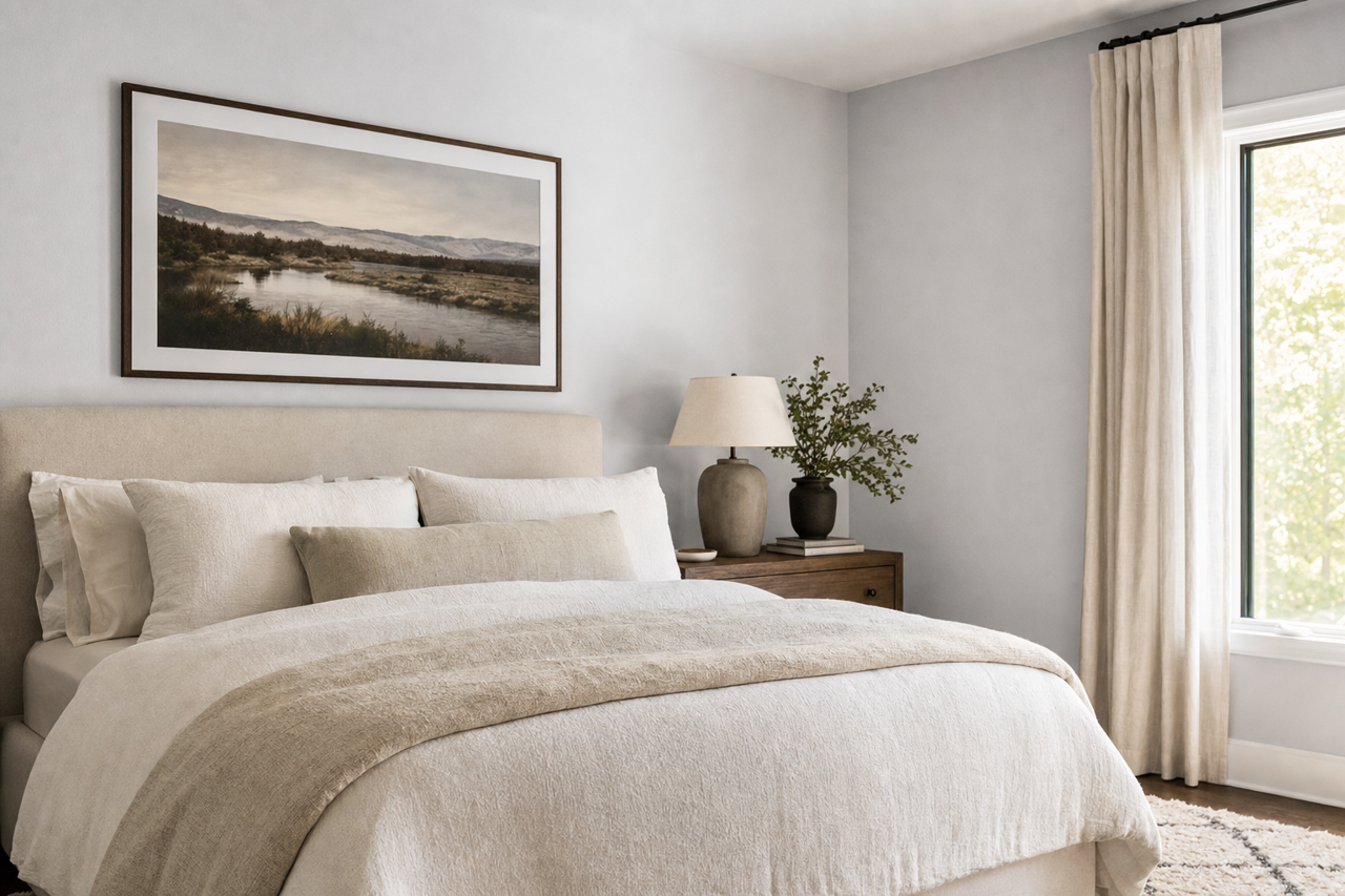 Lavender by Benjamin Moore on interiors