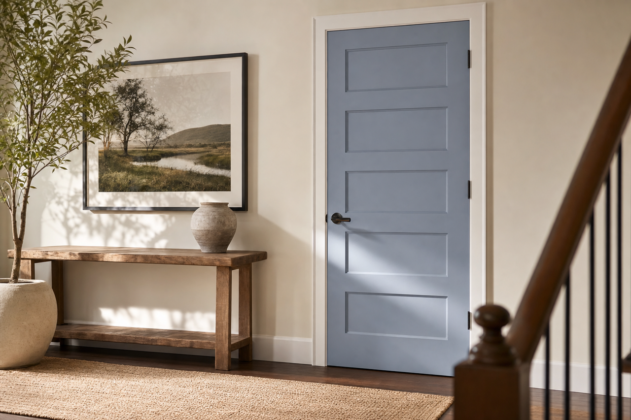 Flower by Benjamin Moore on interior-doors