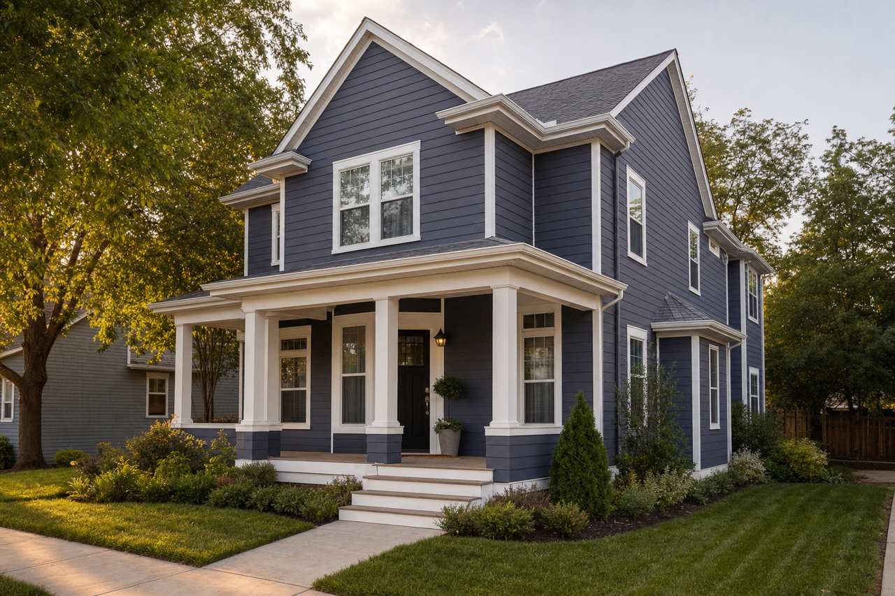 Approaching by Benjamin Moore on exterior