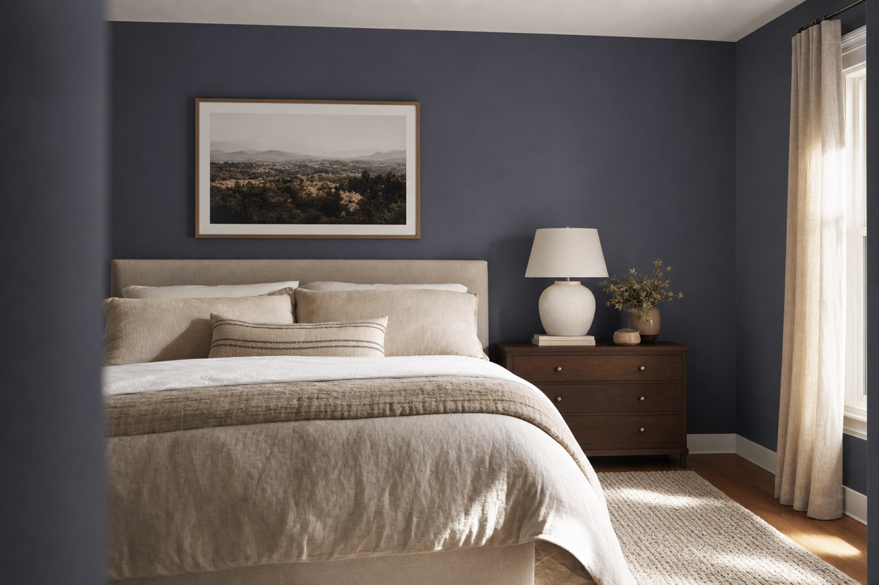 Approaching by Benjamin Moore on interiors