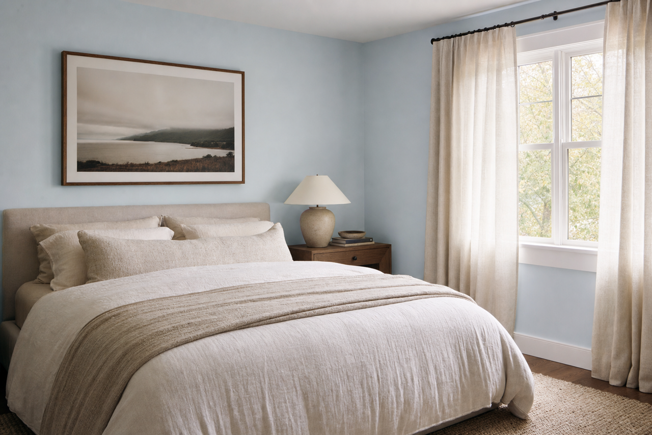 Sheer by Benjamin Moore on interiors