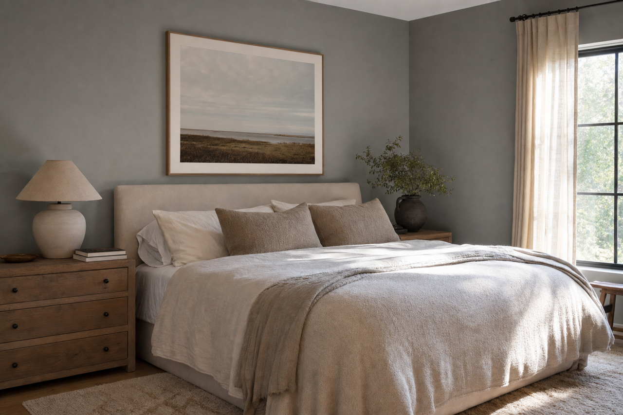 Gray by Benjamin Moore on interiors