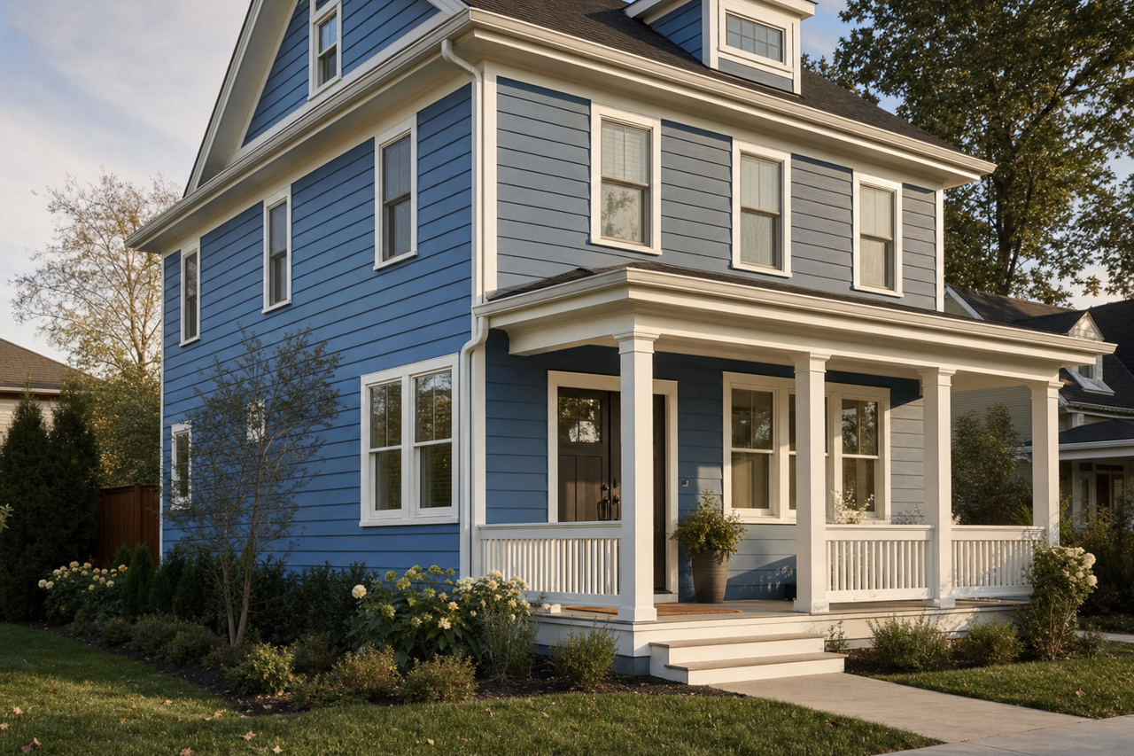 Nile by Benjamin Moore on exterior