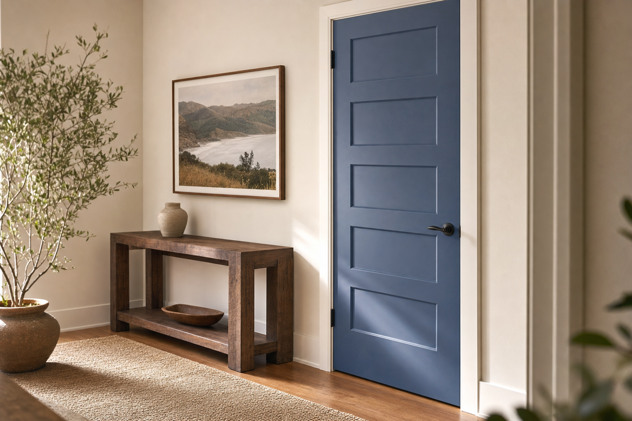 Indi by Benjamin Moore on interior-doors